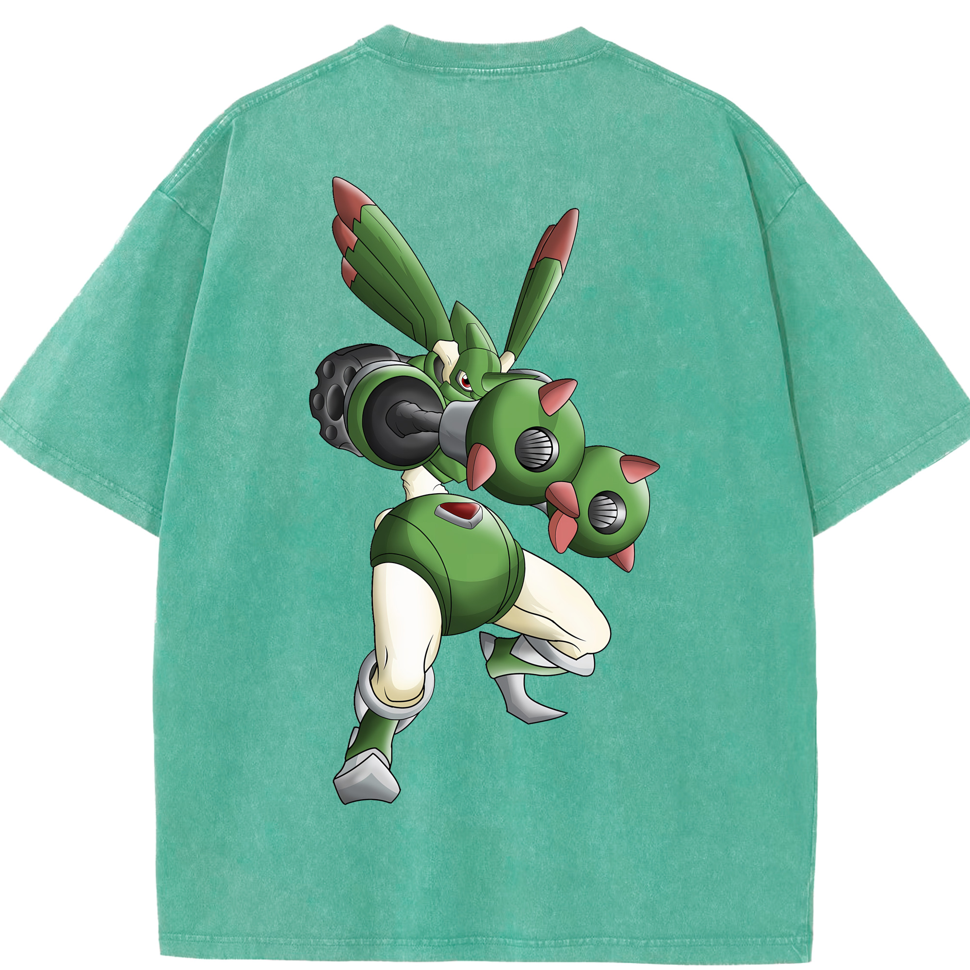 （画像用） Digimon デジタルモンスター/デジモン 綿100% ヴィンテージ風 半袖Tシャツ（背面プリント）
